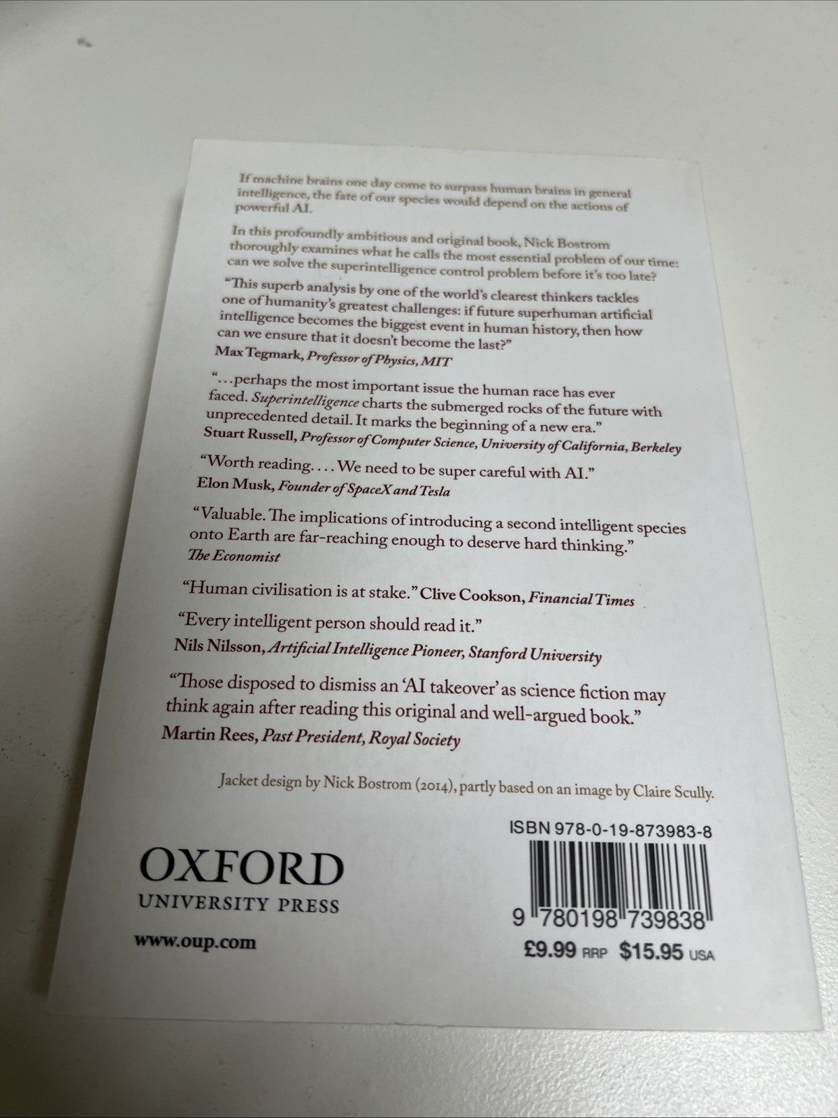 Superintelligence : Paths, Dangers, Strategies by Nick Bostrom (2016, Trade…