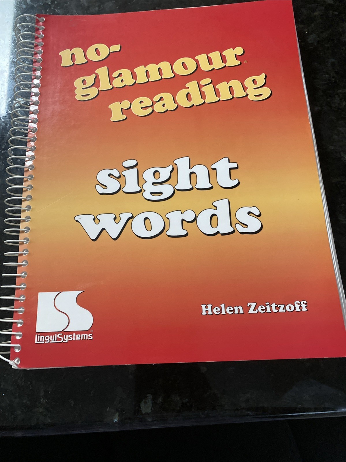 No-Glamour Reading Sight Words Workbook Helen Zeitzoff Spiral Bound 2001 328p
