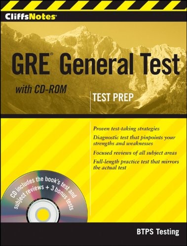 CliffsNotes GRE General Test with CD-R…, BTPS Testing