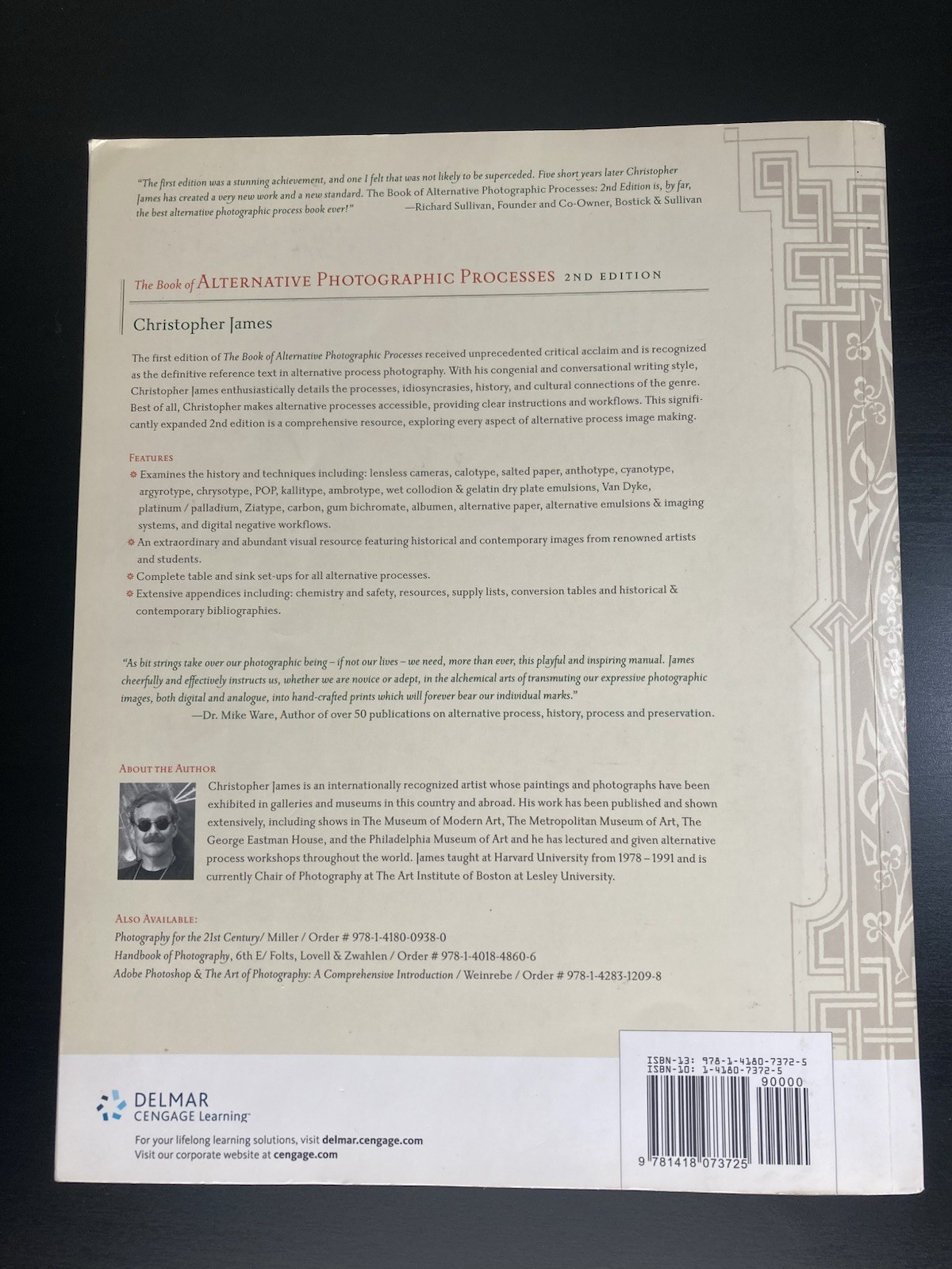 The Book of Alternative Photographic Processes by Christopher James 2nd Edition