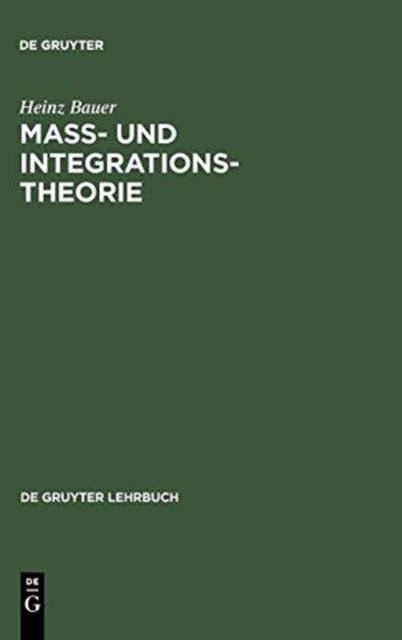 Bauer – Ma- und Integrationstheorie – New hardback or cased book – 49 – X555z