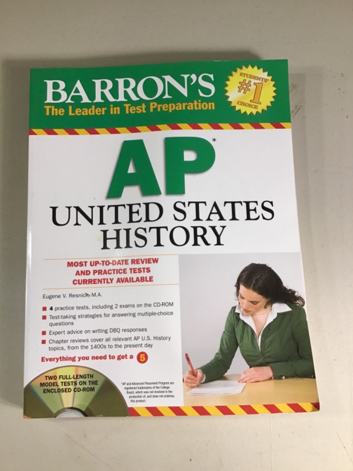 Barron’s AP United States History by Eugene V. Resnick in Excellent Condition