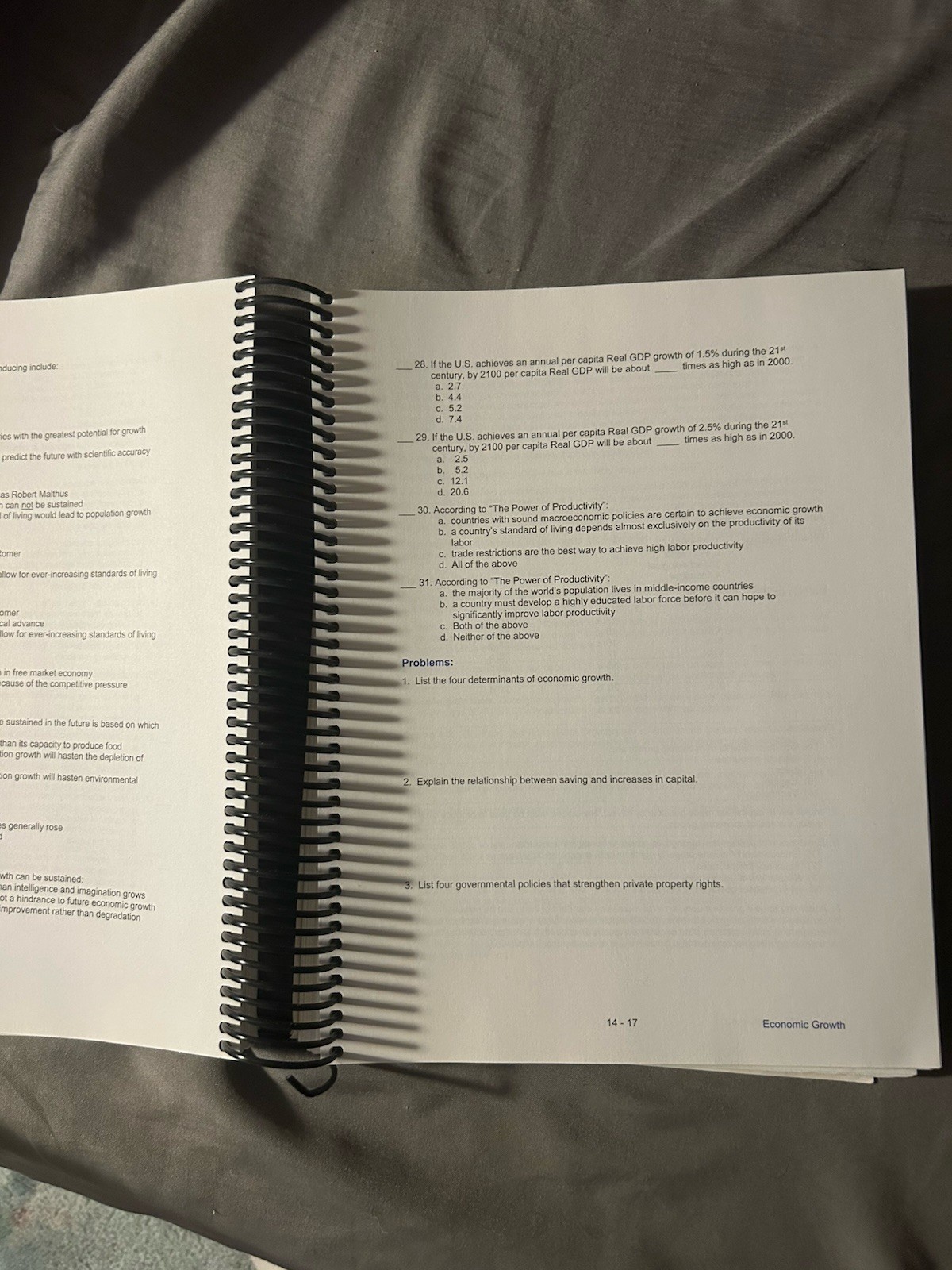 Macmillan Principles of Economics Seventh Ed Jeff Holt Spiral Bound Study Guide