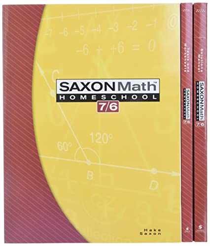 Math 7 / 6: Homeschool Set (Saxon Math – Product Bundle, by Hake – Very Good