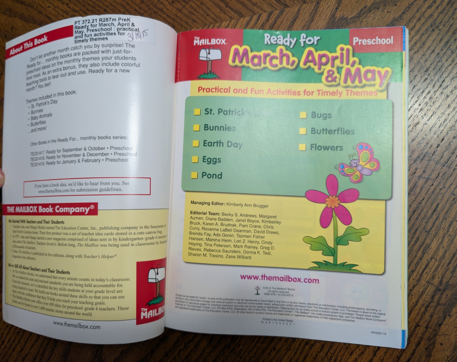 Ready for March, April, & May Preschool text Ex-Library Unmarked Mailbox Books