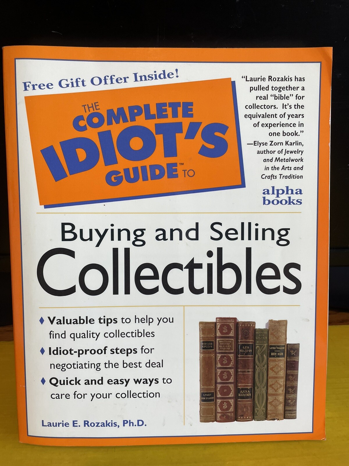 COMPLETE IDIOT’s GUIDE TO BUYING & SELLING COLLECTIBLES USED PAPERBACK 342 PAGES