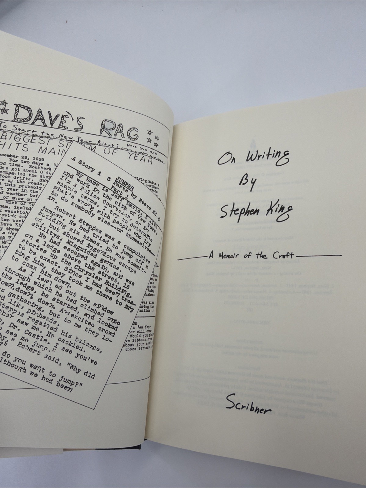 On Writing Hardcover Stephen King