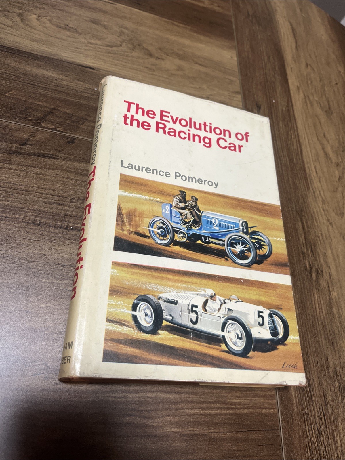 The Evolution of the Racing Car. Laurence Pomeroy Hardback Book. 1966