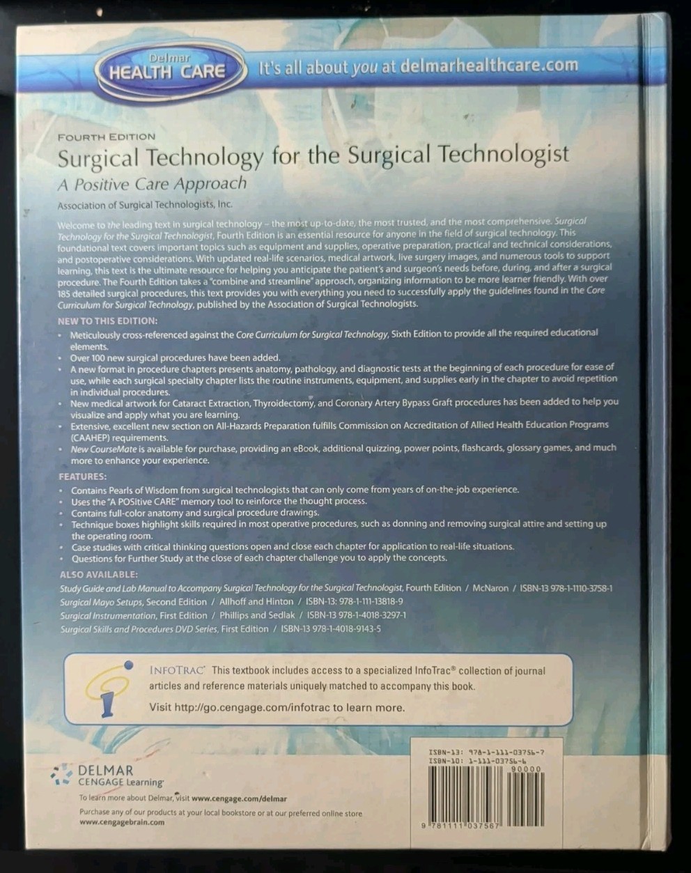 Surgical Technology for the Surgical Technologist: A Positive Care Approach