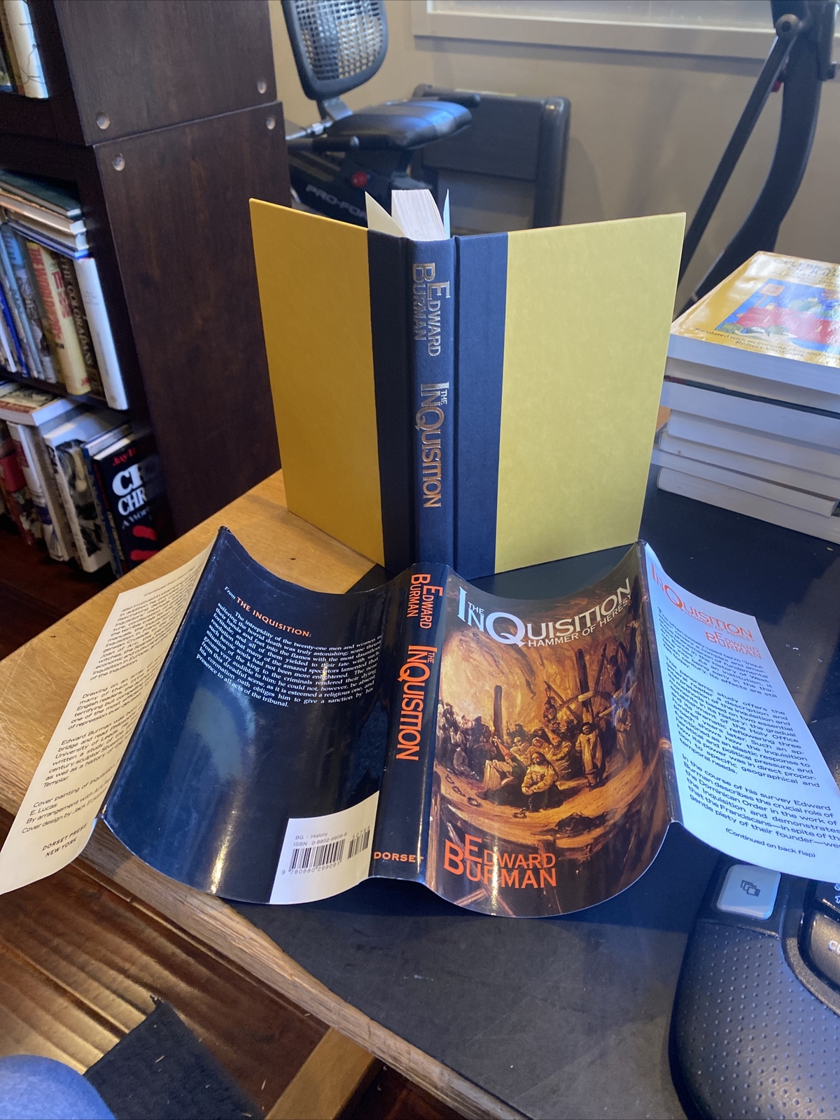 THE INQUISITION: HAMMER OF HERESY Edward Burman 1992 hcdj Dorset Press