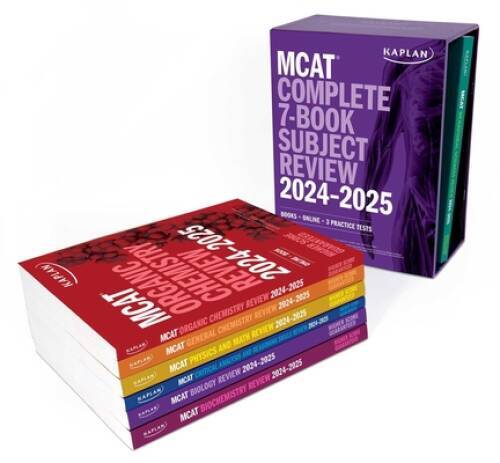 MCAT Complete 7-Book Subject Review 2024-2025: Books Online 3 Practic – GOOD