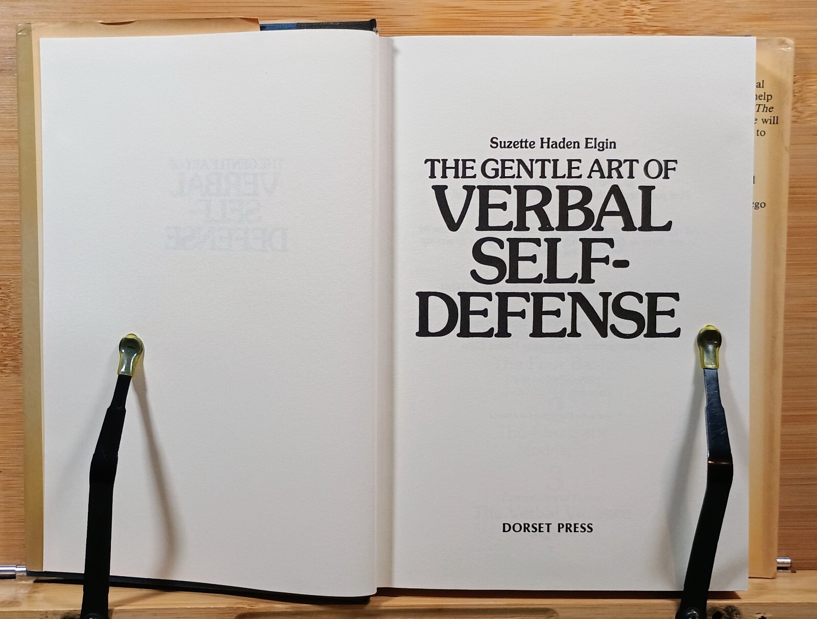 Gentle Art of Verbal Self-Defense by Suzette Haden Elgin (1985, Hardcover)