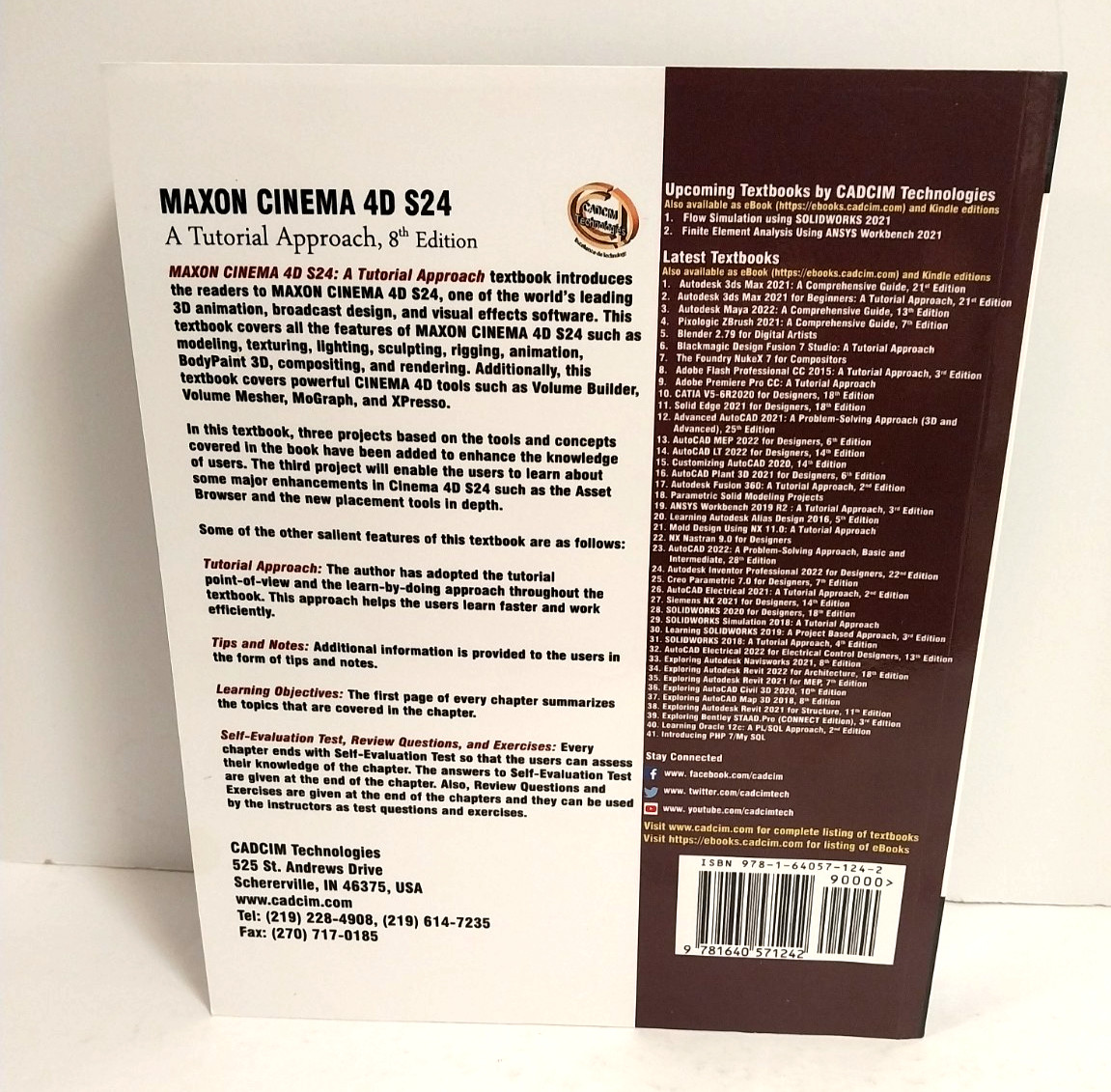 MAXON CINEMA 4D S24 – A Tutorial Aproach, 8th Edition (458 pages)