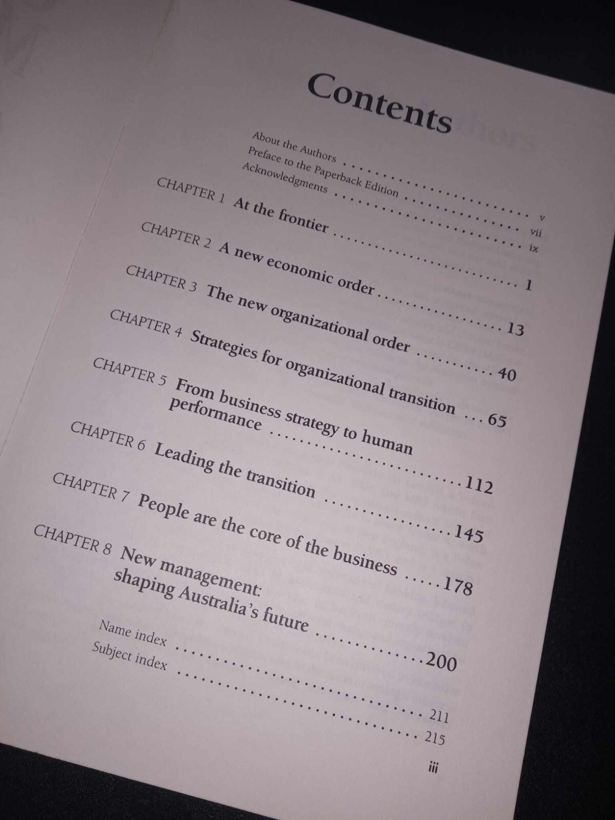 UNDER NEW MANAGEMENT AUS ORGANIZATIONS IN TRANSITION VINTAGE RARE BUSINESS BOOK