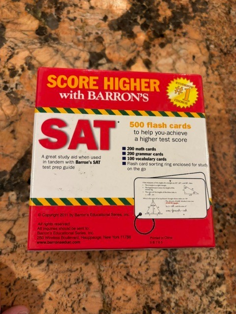 Barron’s SAT Flash Cards, 2nd Edition – Cards – Very Good