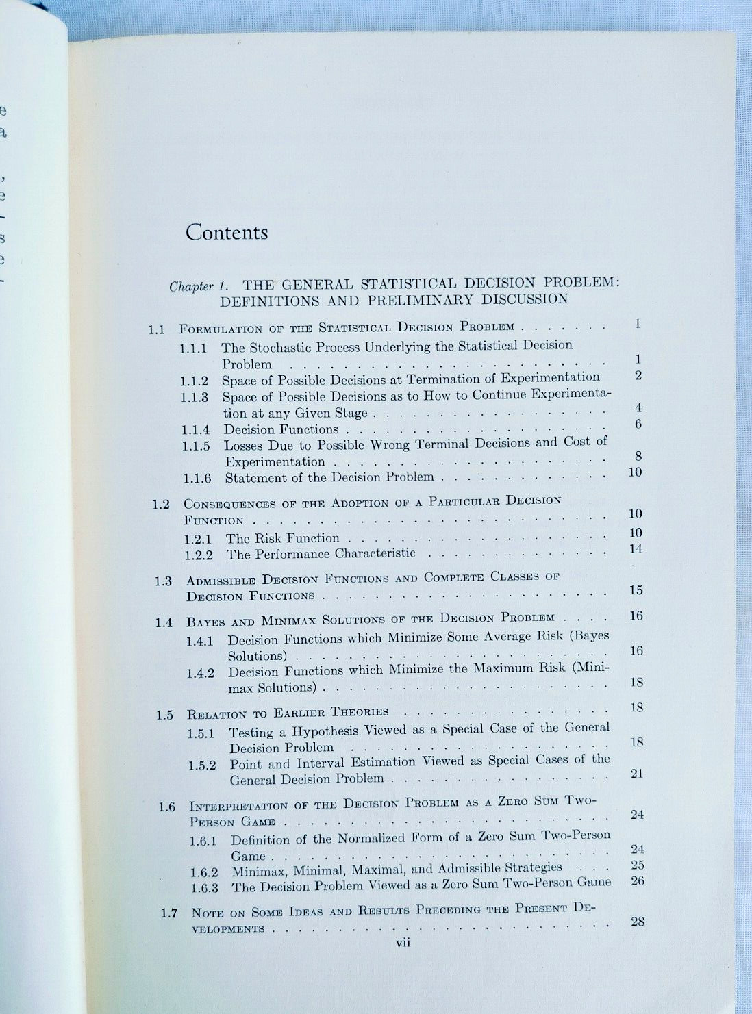 Statistical Decision Functions by Abraham Wald, Willy, 1950, Hardcover