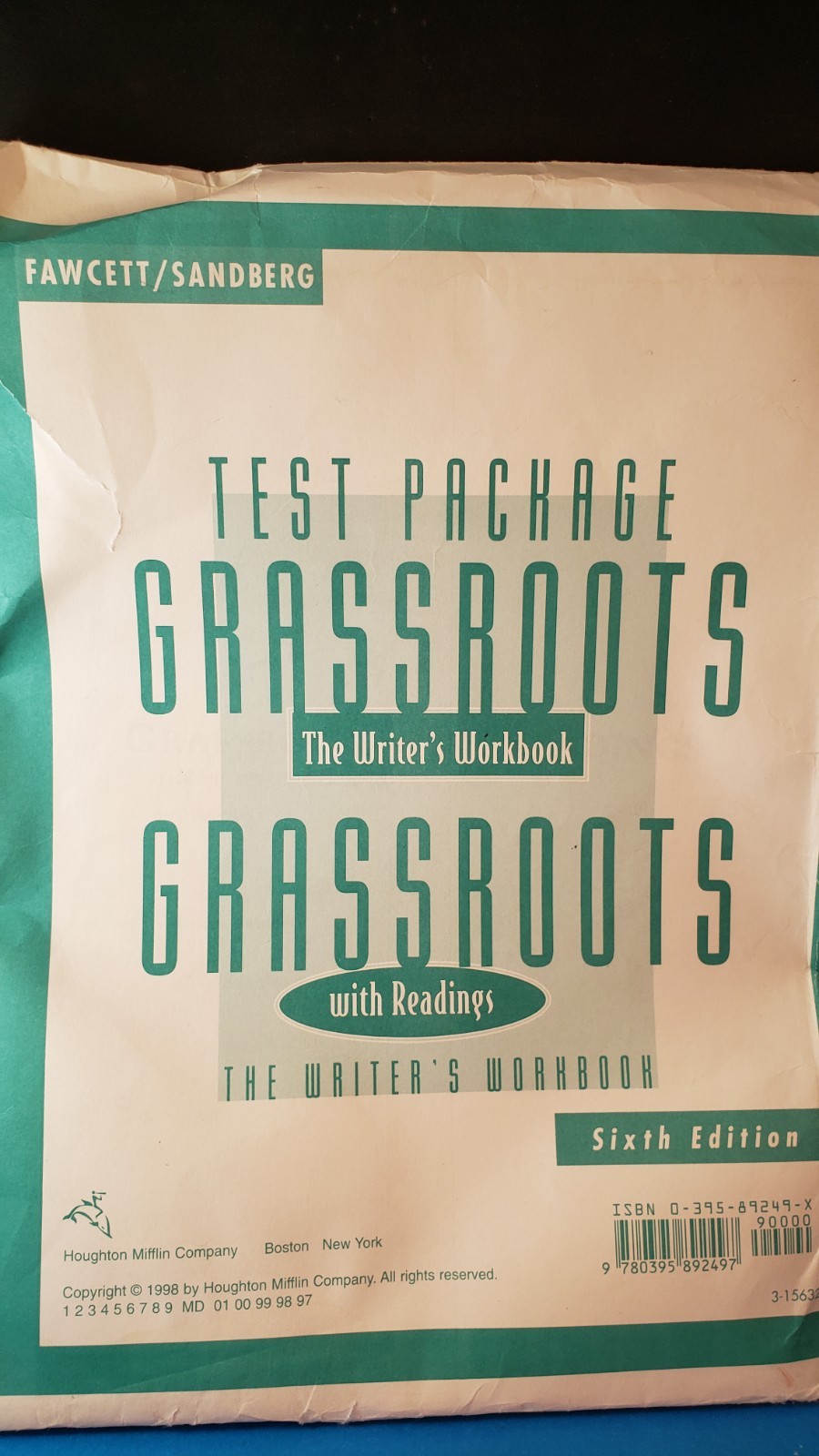 Test Package GRASSROOTS The Writer’s Workbook 222 Pages for DUPE Sixth Ed. ESL