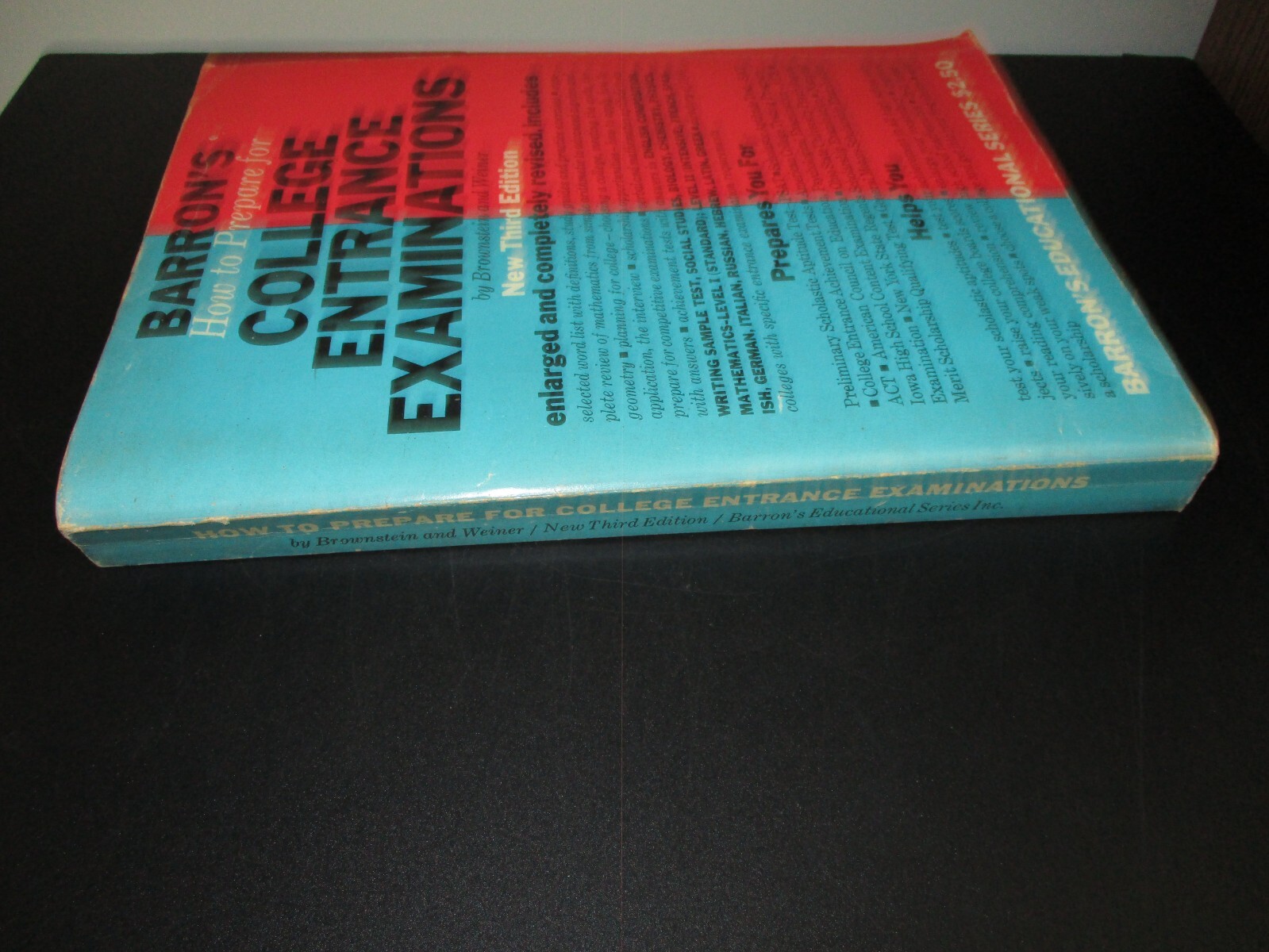 Barron’s College Entrance Exams 1964 paperback-How To Prepare
