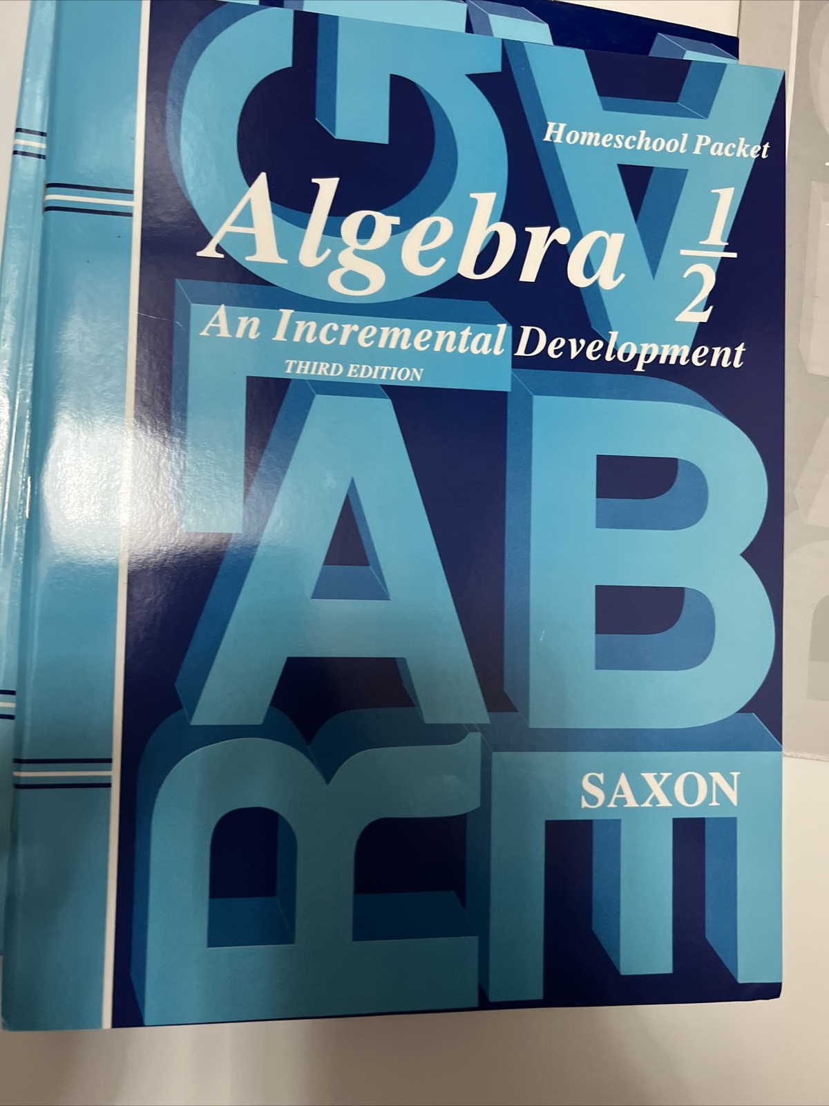 Saxon Algebra 1/2 SET (3rd Edition) Textbook, Answer Key & Test Forms, Like New