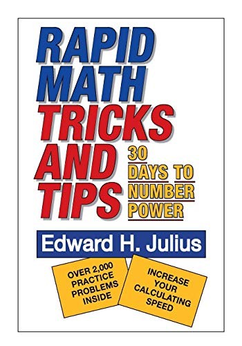 RAPID MATH TRICKS 38 TIPS by Edward H. Julius Paperback Self Help Business