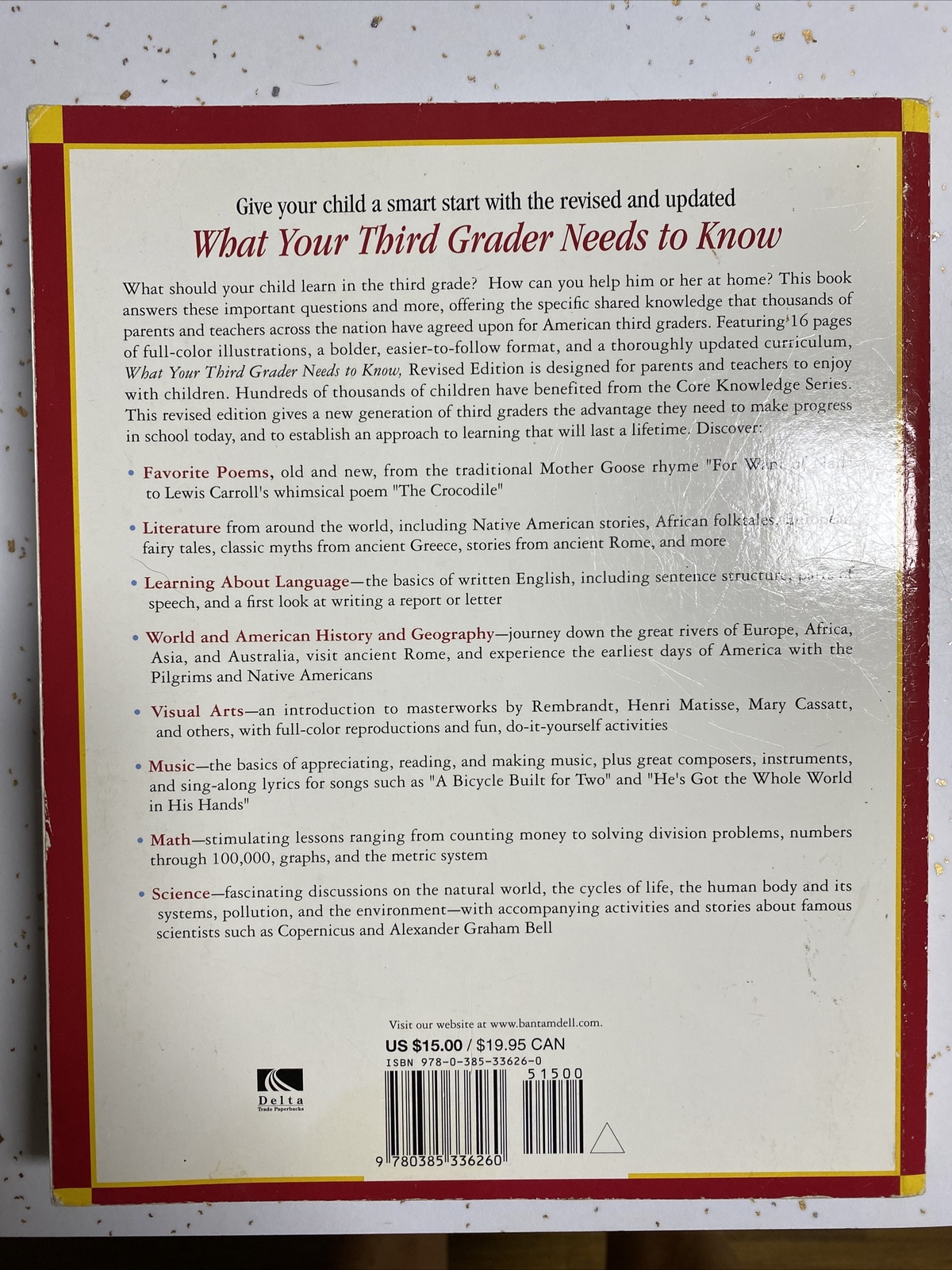 The Core Knowledge Ser.: What Your Third Grader Needs to Know : Fundamentals of