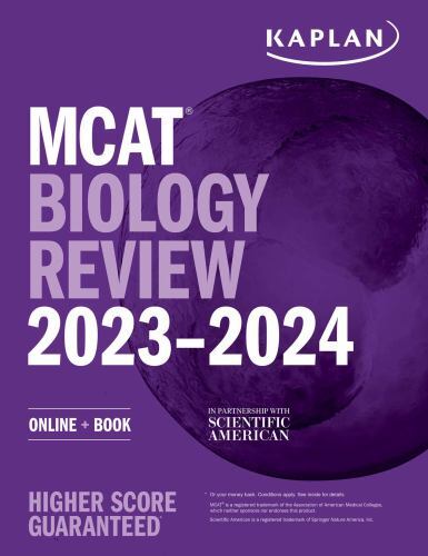 Kaplan Test Prep Ser.: MCAT Biology Review 2023-2024 : Online + Book by …