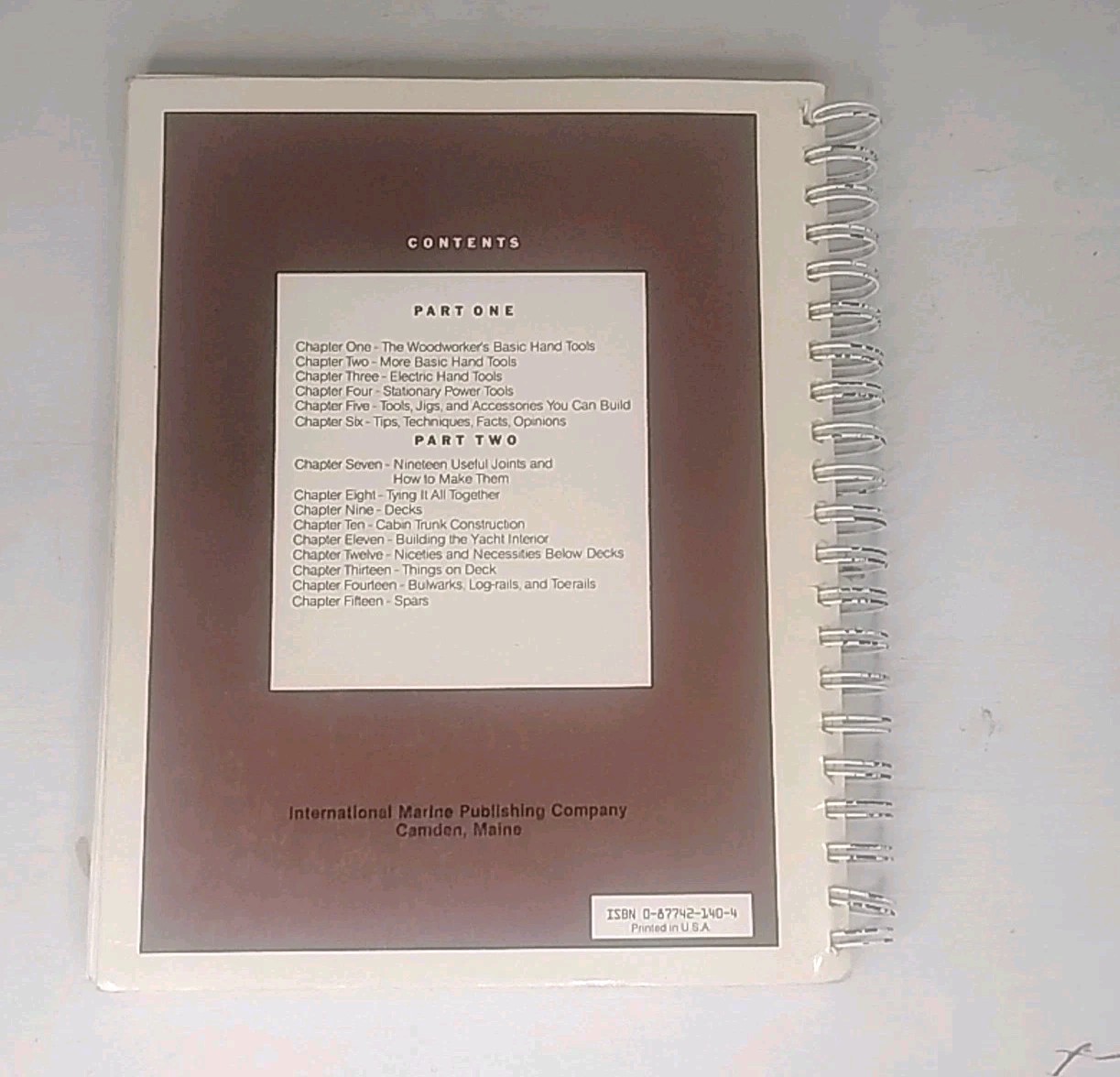 Practical Yacht Joinery Book | Boat Building Tools & Techniques Spiral 1983