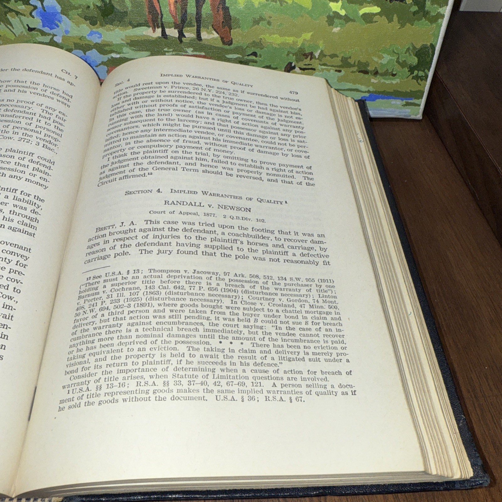1947 Book University Casebook Series Cases Law of Sales Second Edition Bogert