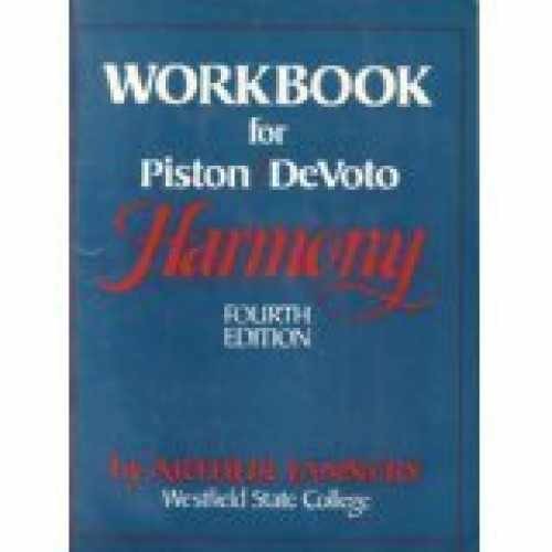 Workbook for Piston DeVoto Harmony – Paperback, by Arthur Jannery – – Very Good