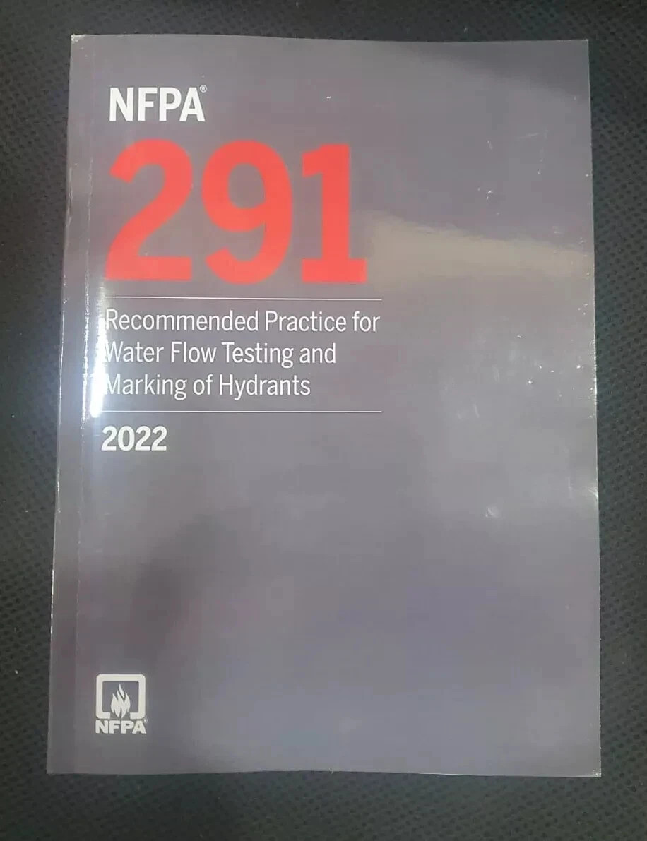 NFPA 291 Recommended Practice for Water Flow Testing and Marking 2022 USA STOCK