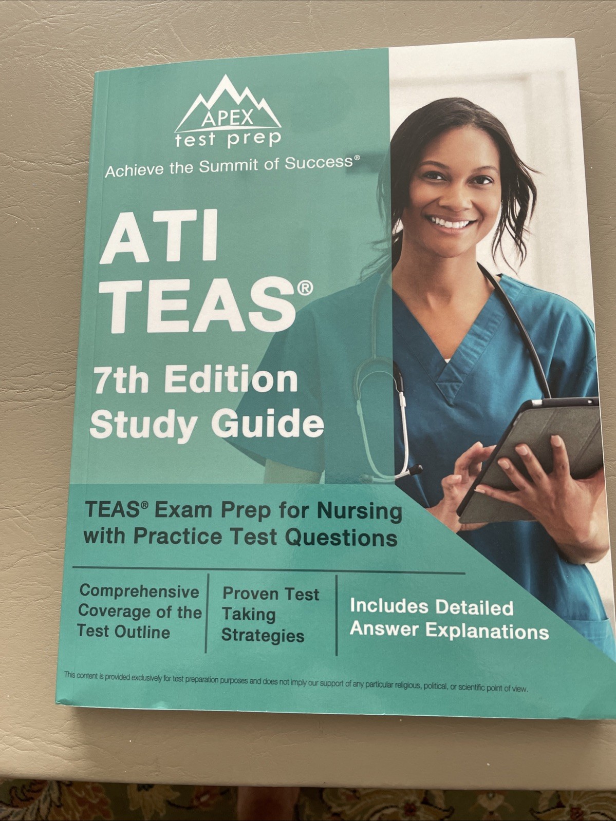 ATI TEAS 7th Edition Study Guide : TEAS by J. M. Lefort (2022, Trade Paperback)