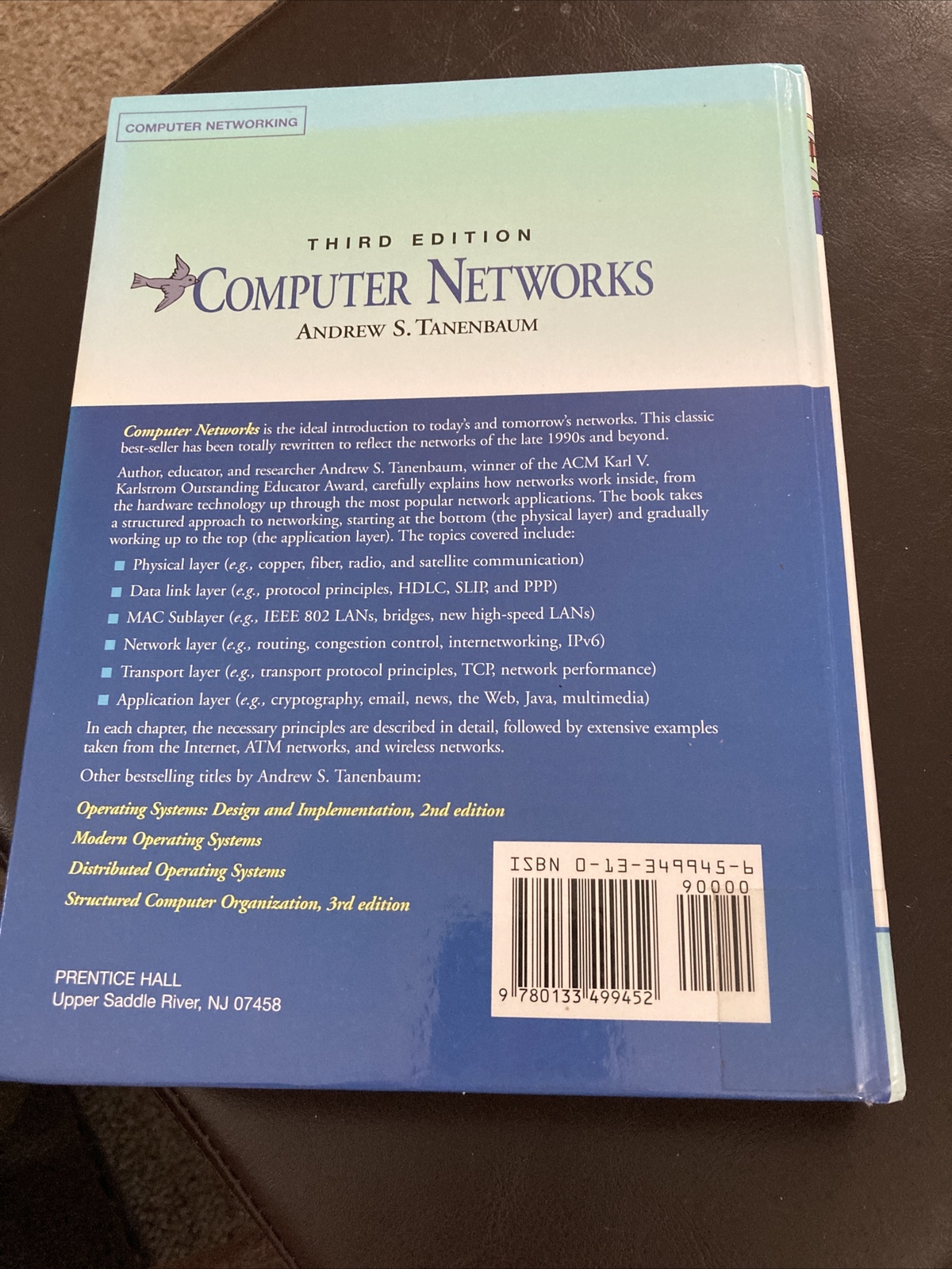Computer Networks by Andrew S. Tanenbaum (1996, Hardcover)
