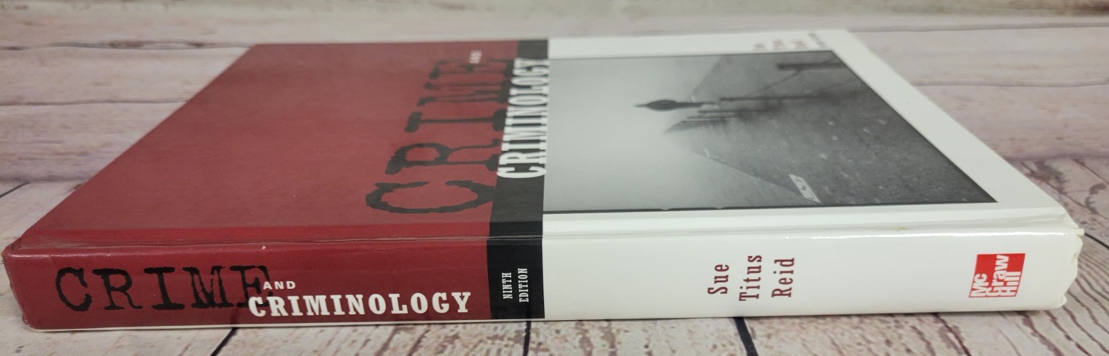 Crime and Criminology – Hardcover By Sue Titus Reid Book Study History Theories
