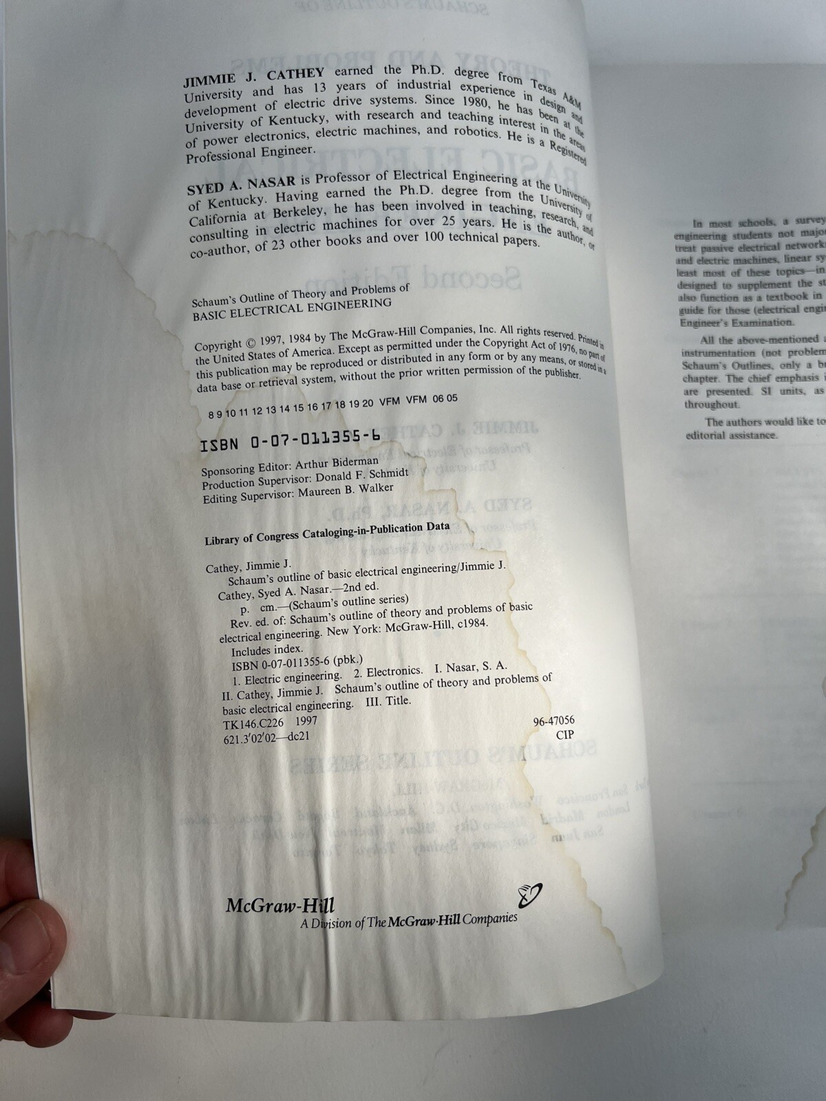 Schaum’s Outline of Basic Electrical Engineering 2-d Edition