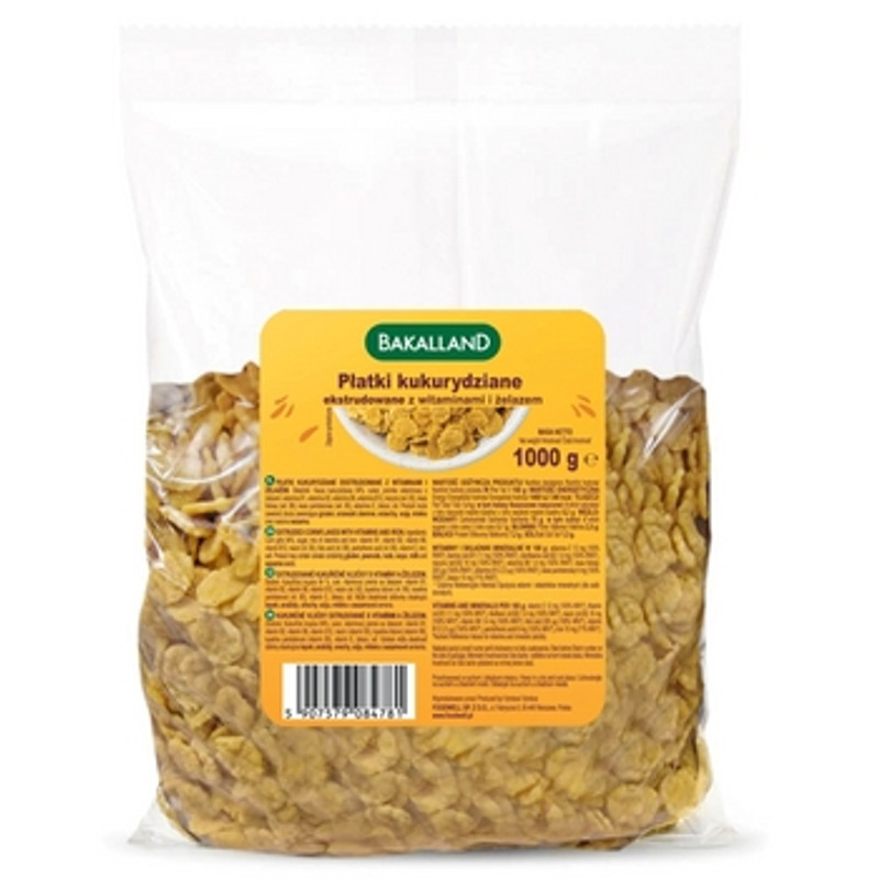 5907579084781 Płatki kukurydziane 1 kg Bakalland Foodwell Sp. z o.o