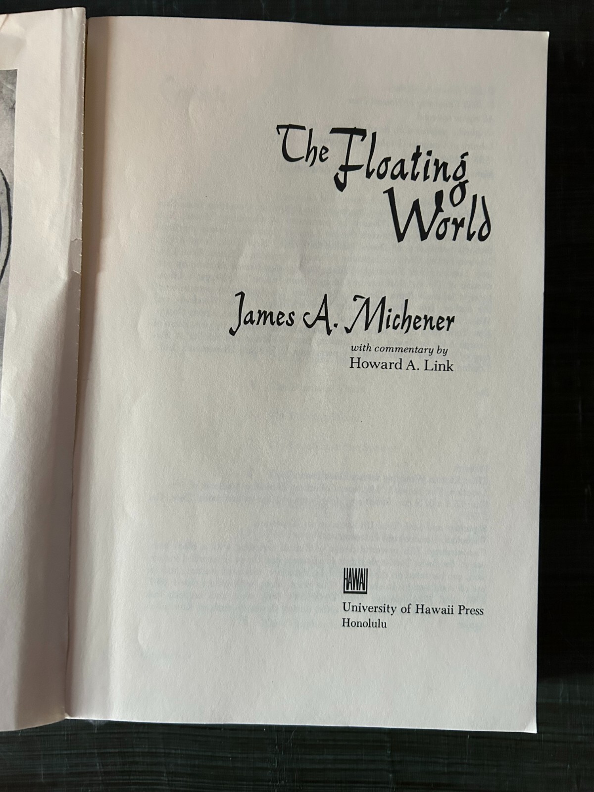 Floating World by James A. Michener — Paperback Book