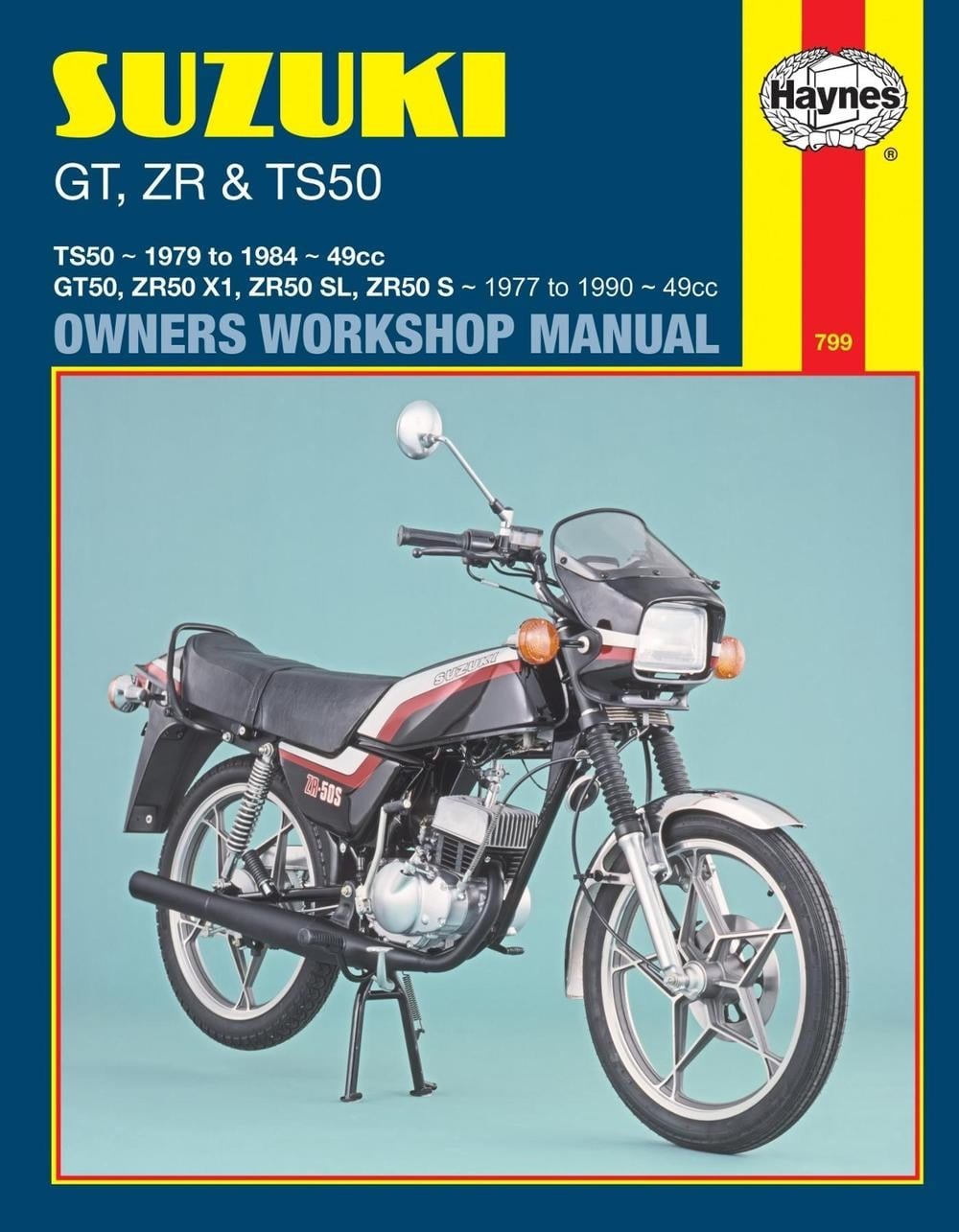 Suzuki GT, ZR & TS50 (77 – 90) Haynes Repair Manual by Haynes Publishing Paperba