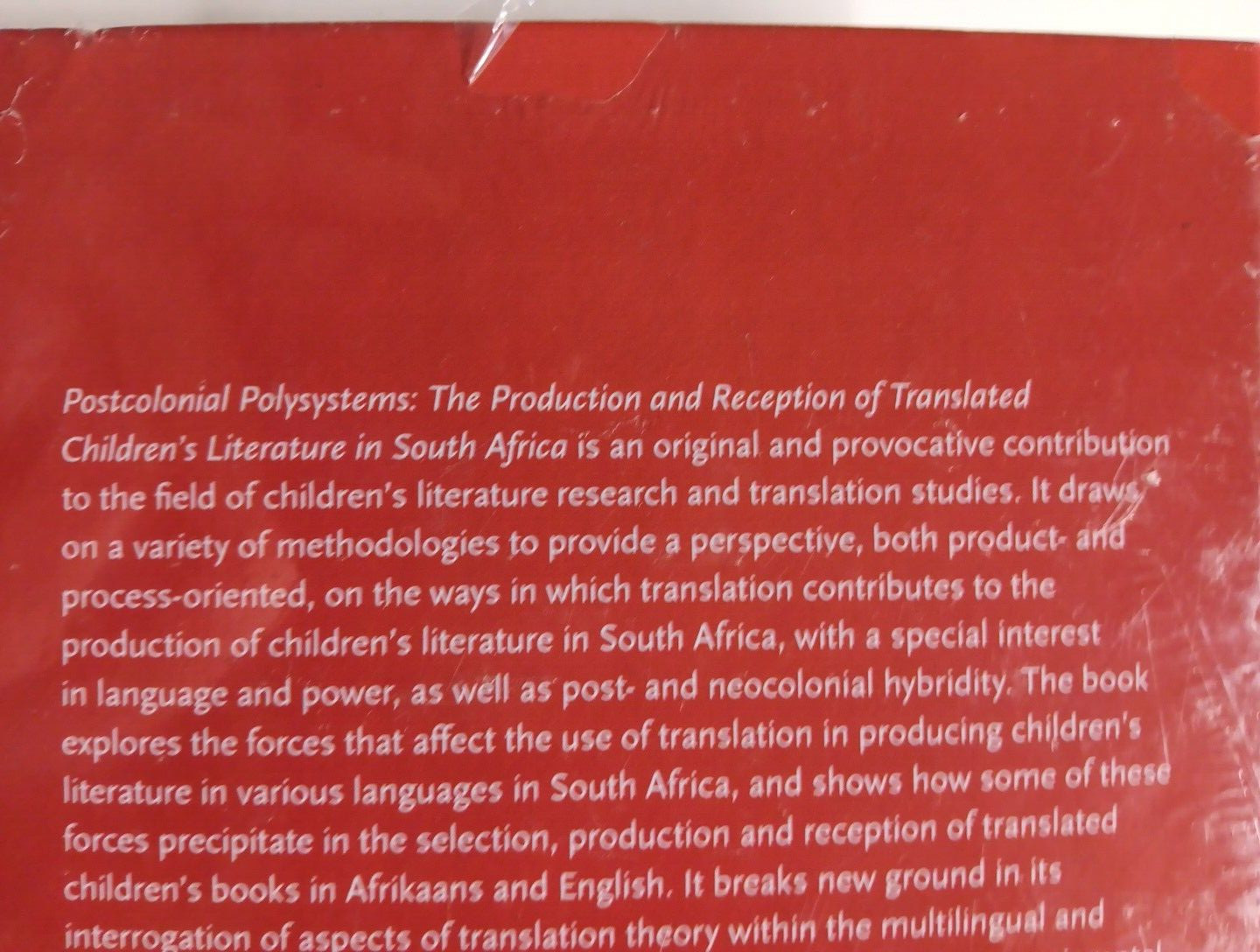 Postcolonial Poly-systems Haidee Kruger New