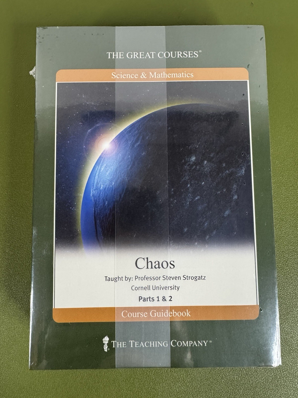 Great Courses CHAOS Parts 1 & 2 Professor Steven Strogatz 2 DVDs & Book Set