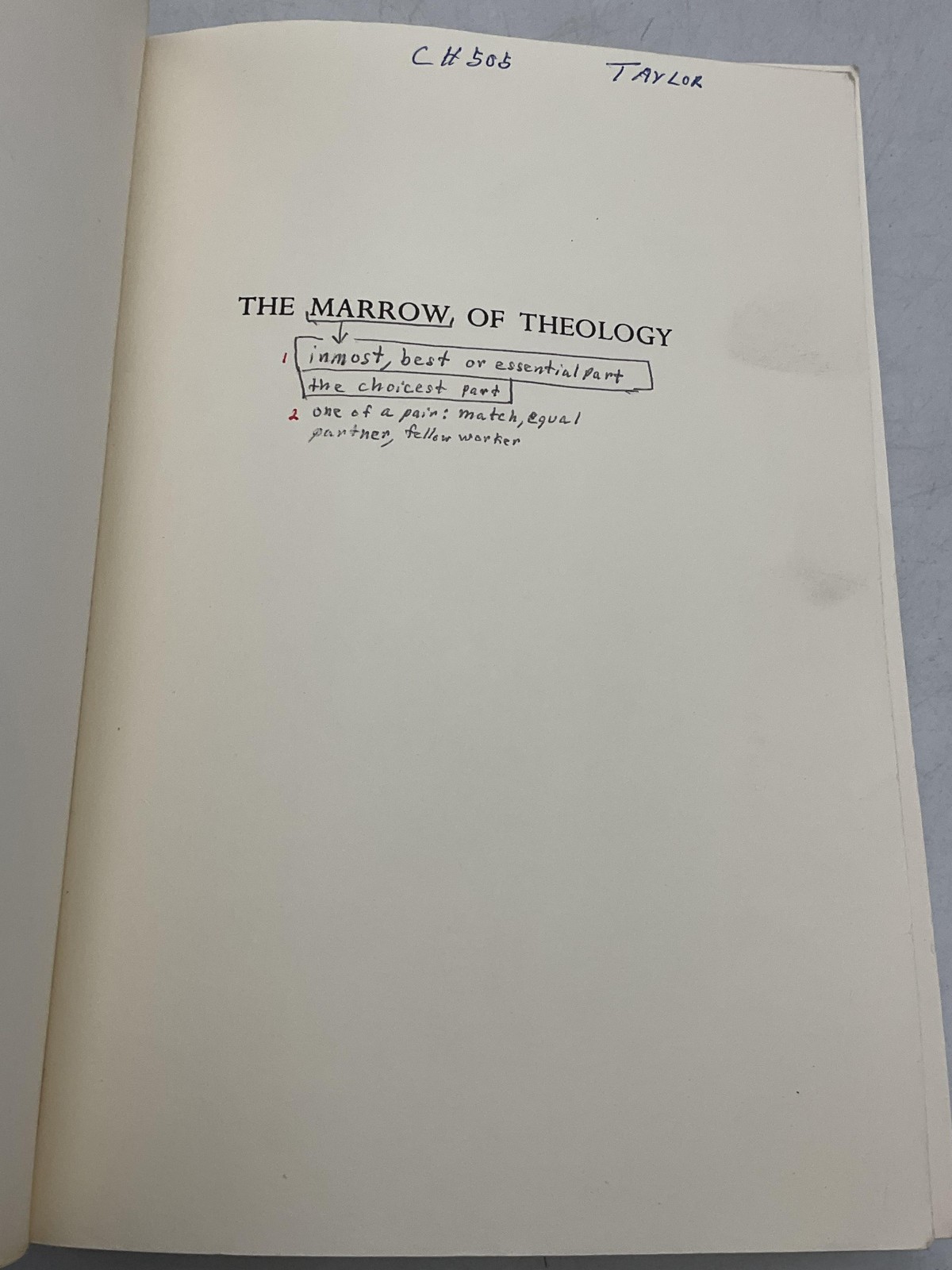 THE MARROW OF THEOLOGY William Ames Eusden Paperback Labyrinth Press Beige 1983