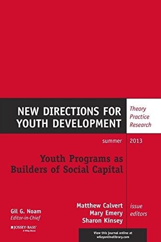 YOUTH PROGRAMS AS BUILDERS OF SOCIAL CAPITAL: NEW By Matthew Calvert & Mary