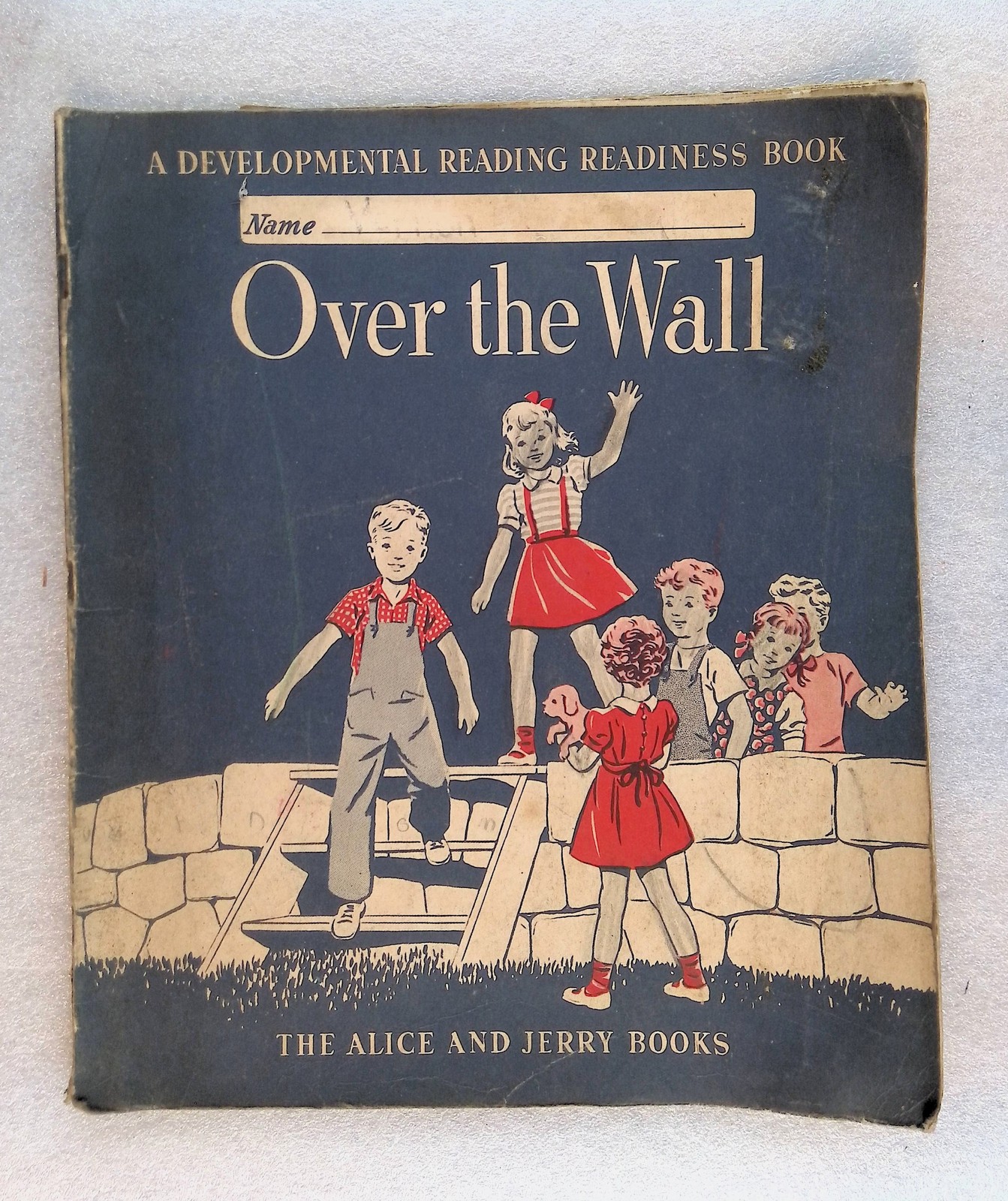 Vintage 1947 Over the Wall Alice & Jerry Books Reading Readiness Paperback