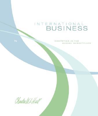 International Business by Charles W. L. Hill 2008 Hardcover 7th Edition LIKE NEW