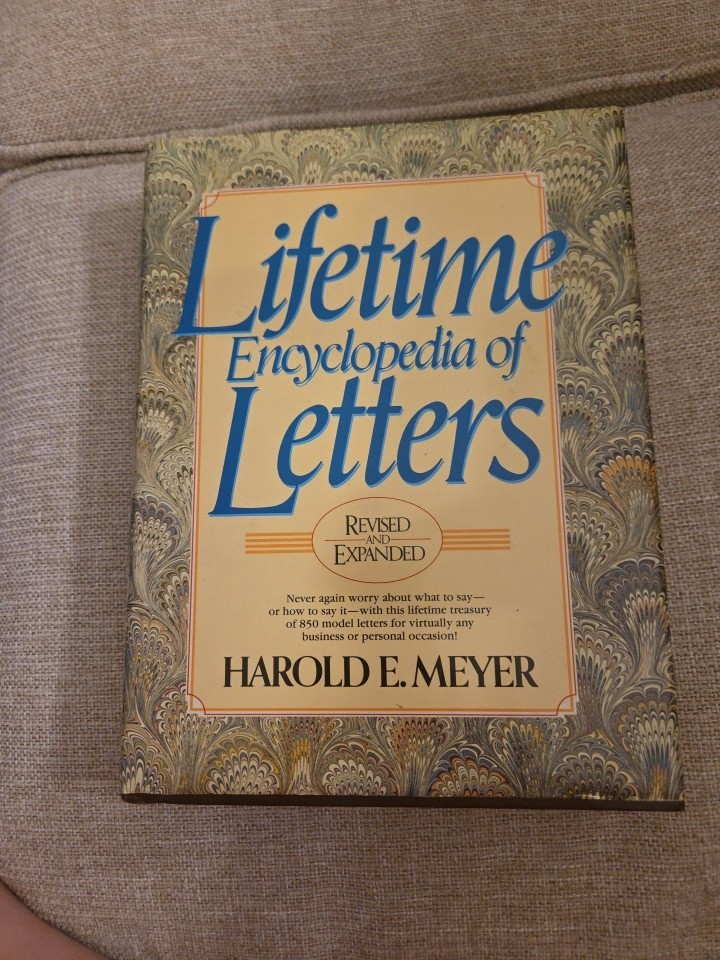 Lifetime Encyclopedia of Letters If You Ever Were Wanting To Write 850 Letters