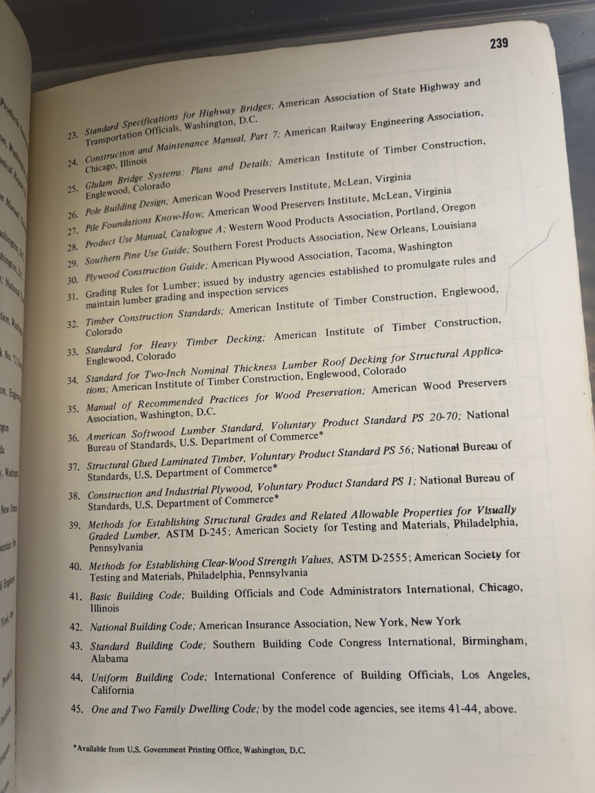 Wood Structural Design Data 1986 Edition for Architects Builders & Engineers