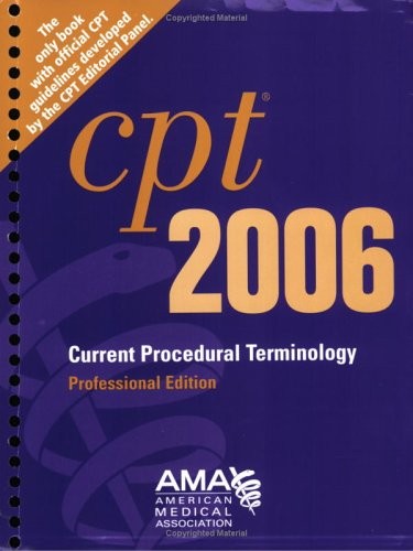 CPT Professional Edition – 2006 – American Medical Association, AMA – Good -…
