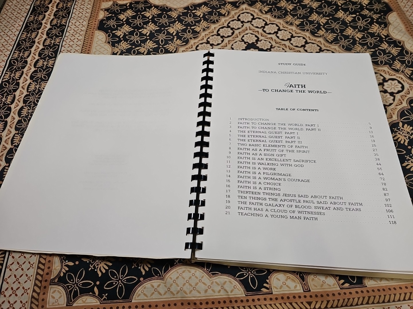 Rare FAITH TO CHANGE THE WORLD (c) 1997 Spiral Bound Study Guide LESTER SUMRALL