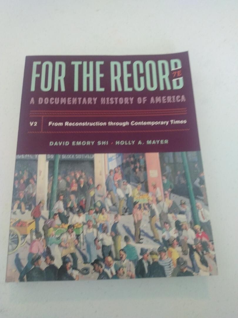 For The Record: A Documentary History (Paperback), 7th Edition
