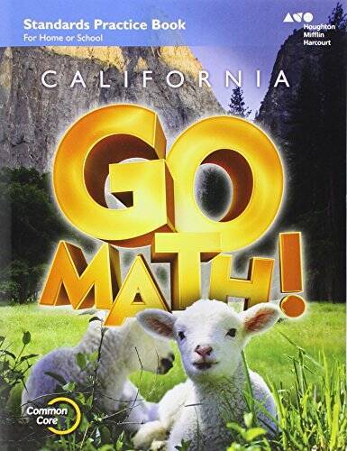 Houghton Mifflin Harcourt Go Math! California: Practice Workbook Grade K – GOOD