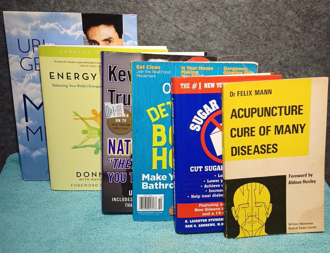 6 Health Related Books – Natural Cures, Energy Medicine, Mind Medicine, Sugar Bu